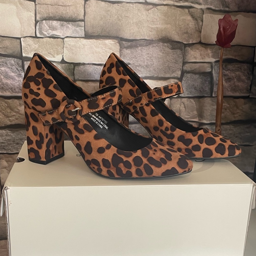 Animal print heels